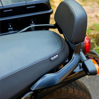 Black Passenger Backrest Mounts fit for Royal Enfield Hunter 350