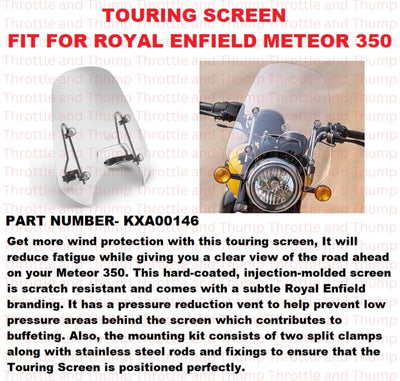 Touring Screen fit for Royal Enfield Meteor 350