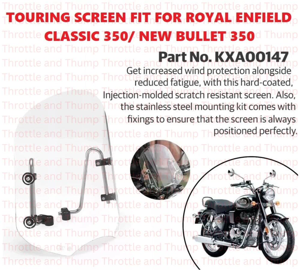 Touring Screen fit for Royal Enfield Bullet 350