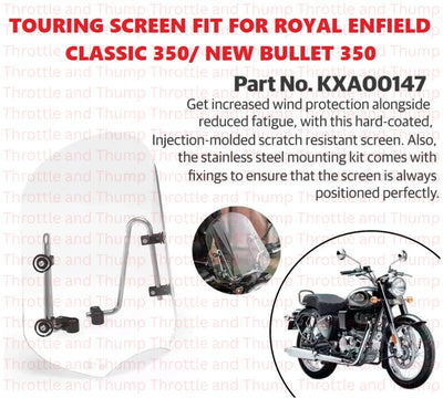 Touring Screen fit for Royal Enfield Bullet 350