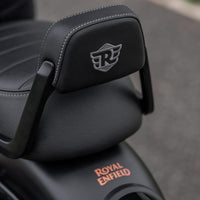 Black Passenger Backrest Pad fit for Royal Enfield Bullet 350