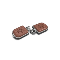 Brown And Silver Deluxe Footpegs fit for Royal Enfield Bullet 350