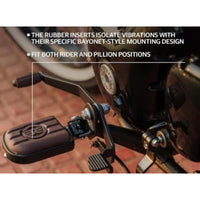 Brown And Black Deluxe Footpegs fit for Royal Enfield Goan Classic 350