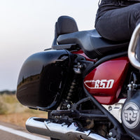 Black Long Haul Pannier Rails fit for Royal Enfield Super Meteor 650