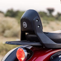 Black Passenger Backrest Mounts fit for Royal Enfield Super Meteor 650