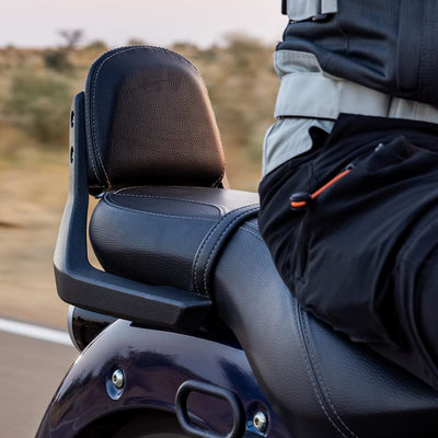 Black Passenger Backrest Pad fit for Royal Enfield Super Meteor 650