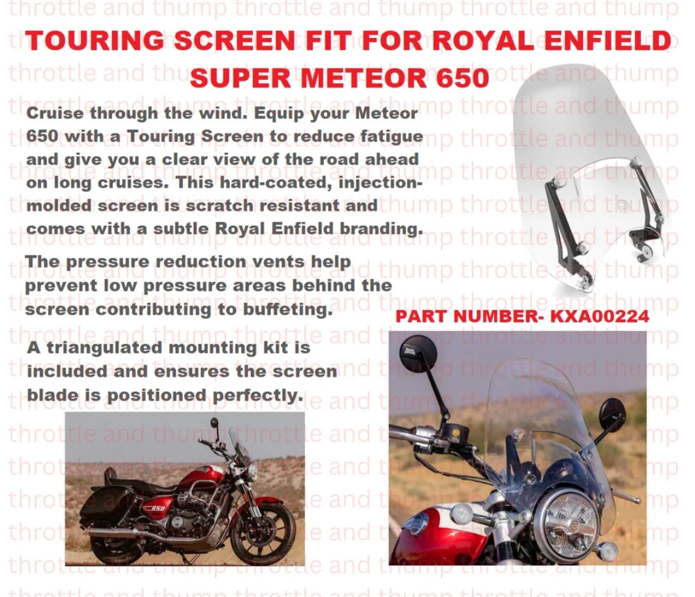 Touring Screen fit for Royal Enfield Super Meteor 650