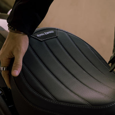 Black Signature Rider Seat fit for Royal Enfield Shotgun 650