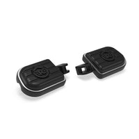 Black Deluxe Pillion Footpegs fit for Royal Enfield Super Meteor 650