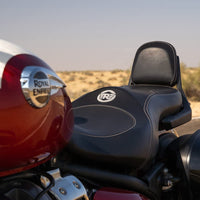 Black Deluxe Touring Dual Seat fit for Royal Enfield Super Meteor 650