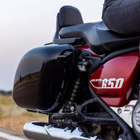Black Premium Long Haul Panniers fit for Royal Enfield Meteor 350