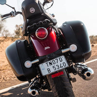 Black Premium Long Haul Panniers fit for Royal Enfield Meteor 350