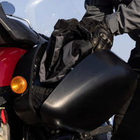 Black Premium Long Haul Panniers fit for Royal Enfield Super Meteor 650