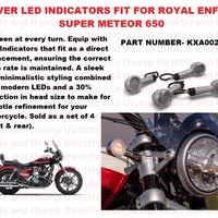 Silver LED Indicators fit for Royal Enfield Super Meteor 650