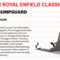 Silver Sumpguard fit for Royal Enfield Classic 650
