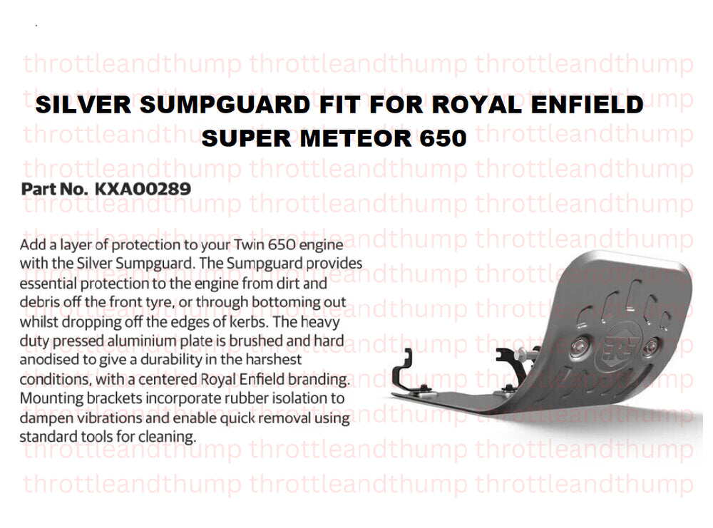 Silver Sumpguard fit for Royal Enfield Super Meteor 650