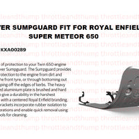 Silver Sumpguard fit for Royal Enfield Super Meteor 650