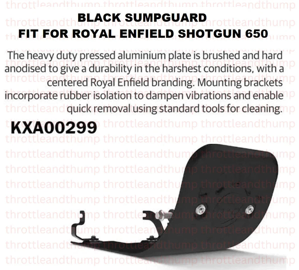 Black Sumpguard fit for Royal Enfield Shotgun 650