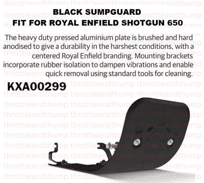Black Sumpguard fit for Royal Enfield Shotgun 650