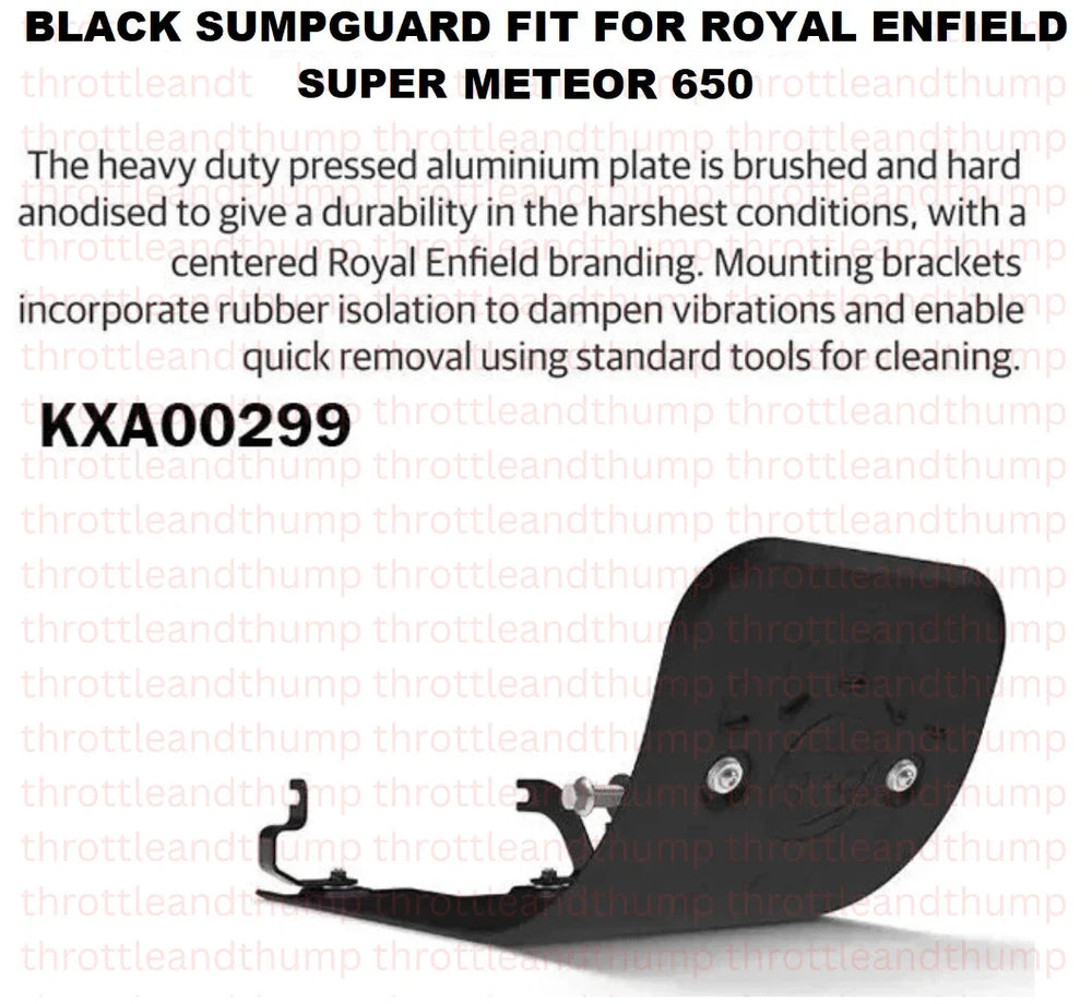 Black Sumpguard fit for Royal Enfield Super Meteor 650