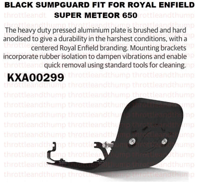 Black Sumpguard fit for Royal Enfield Super Meteor 650