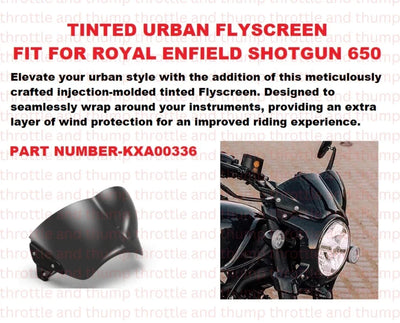 Tinted Urban Flyscreen fit for Royal Enfield Shotgun 650