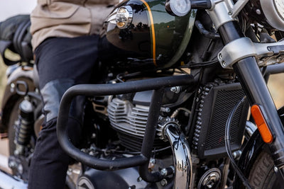 Black Airfly Evo Engine Guards fit for Royal Enfield Classic 650