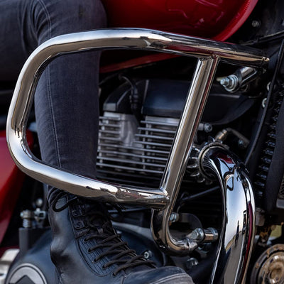 Silver Airfly Evo Engine Guards fit for Royal Enfield Shotgun 650