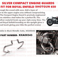 Silver Compact Engine Guards fit for Royal Enfield Shotgun 650