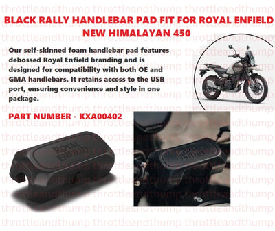 Black Rally Handlebar Pad fit for Royal Enfield Himalayan 450