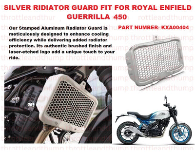 Silver Radiator Guard fit for Royal Enfield Guerrilla 450