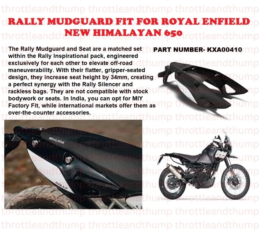 Rally Mudguard fit for Royal Enfield Himalayan 450