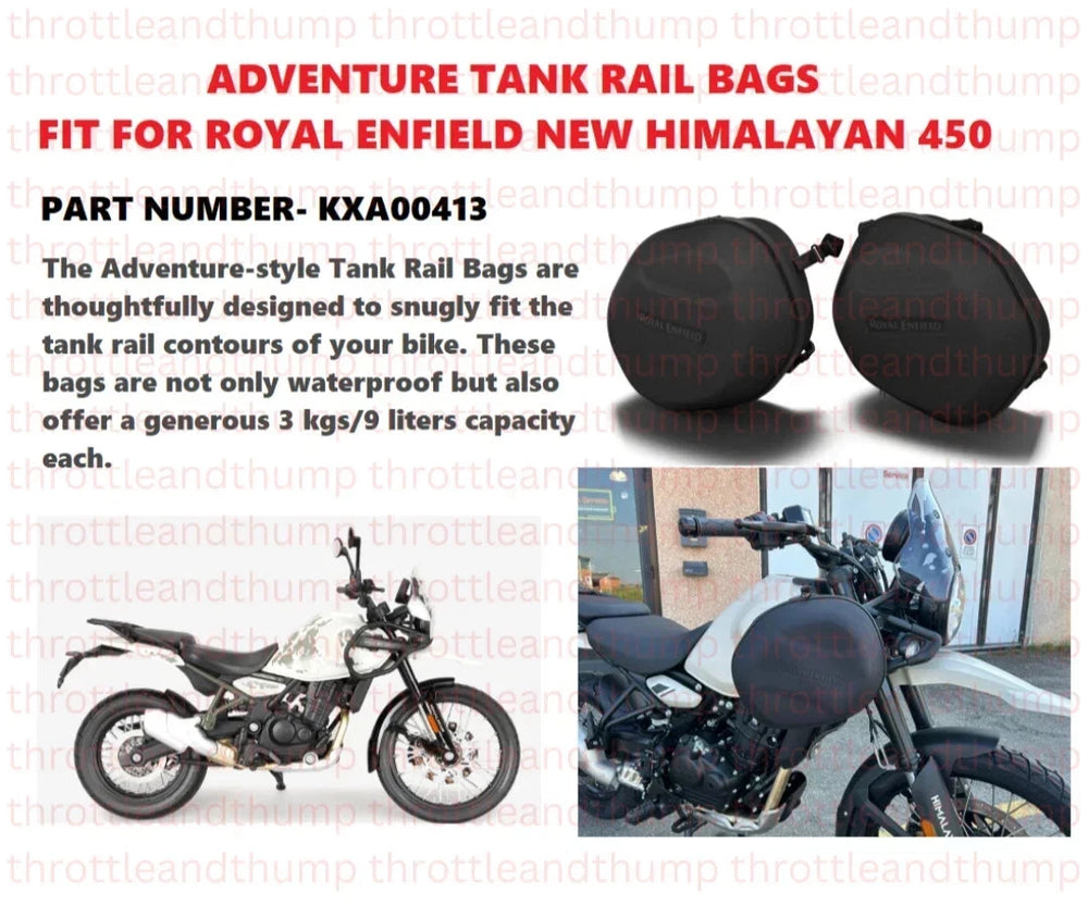 Adventure Tank Rail Bags fit for Royal Enfield Himalayan 450