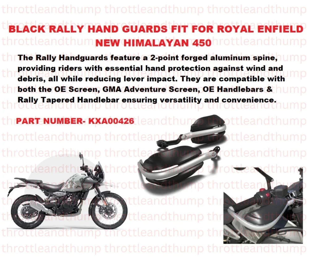 Black Rally Hand Guards fit for Royal Enfield Himalayan 450