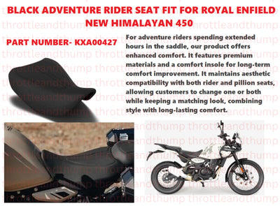 Black Adventure Rider Seat fit for Royal Enfield Himalayan 450