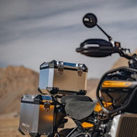 Silver Adventure Top Box fit for Royal Enfield Bear 650
