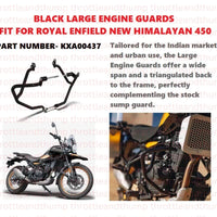 Black Large Engine Guards fit for Royal Enfield Himalayan 450