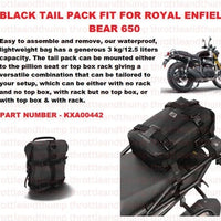 Black Tail Pack fit for Royal Enfield Bear 650