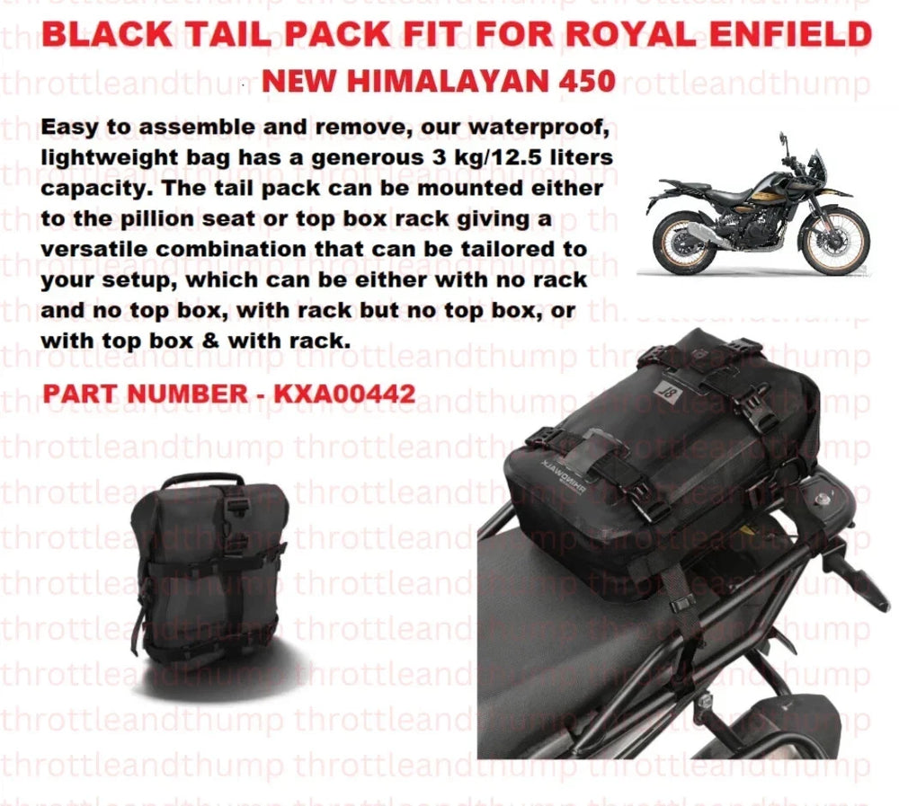 Black Tail Pack fit for Royal Enfield Himalayan 450