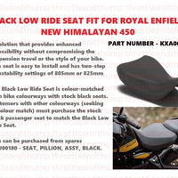 Black Low Ride Seat fit for Royal Enfield Himalayan 450