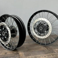 Black Tubeless Spoked Wheels fit for Royal Enfield Himalayan 450