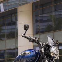 Black Round Bar End Mirrors fit for Royal Enfield Bear 650