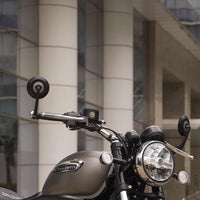 Black Round Bar End Mirrors fit for Royal Enfield Bullet 350