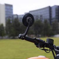 Black Round Bar End Mirrors fit for Royal Enfield Meteor 350