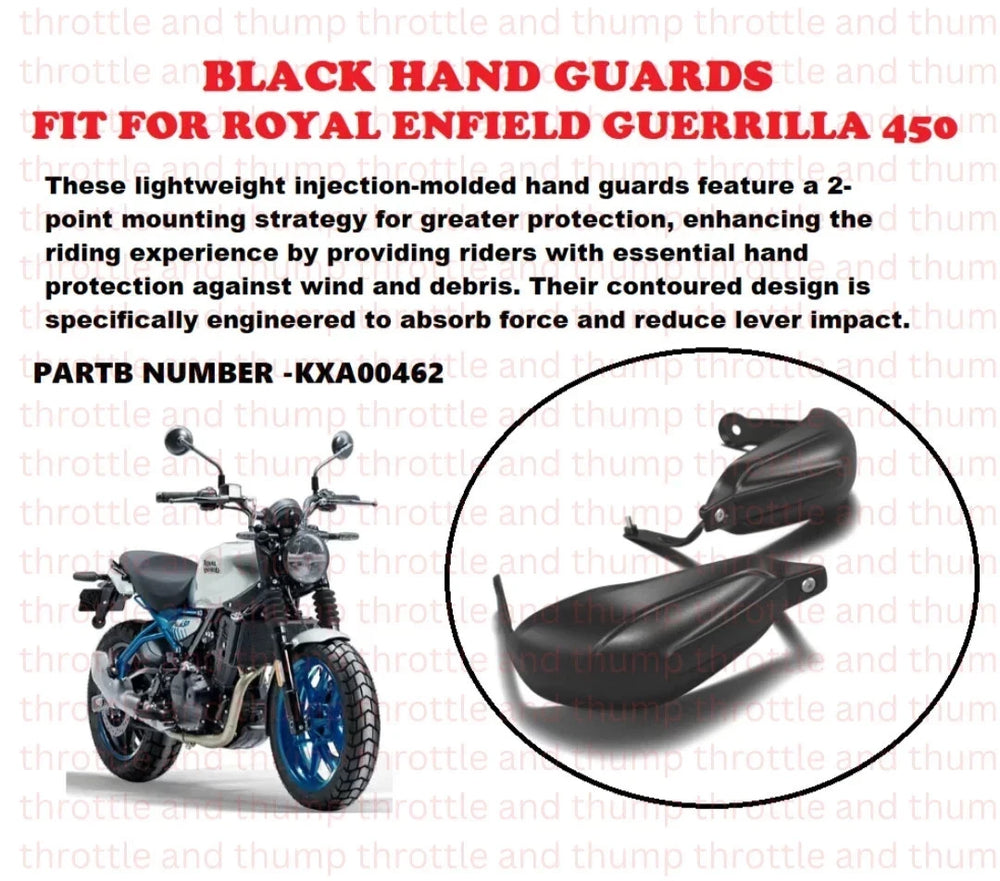 Black Hand Guards fit for Royal Enfield Guerrilla 450