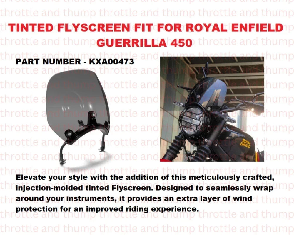 Tinted Flyscreen fit for Royal Enfield Guerrilla 450