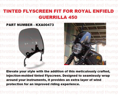 Tinted Flyscreen fit for Royal Enfield Guerrilla 450