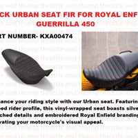 Black Urban Seat fit for Royal Enfield Guerrilla 450