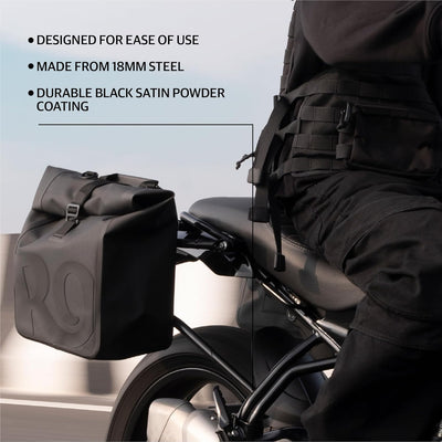 Black Soft Pannier Rails fit for Royal Enfield Guerrilla 450