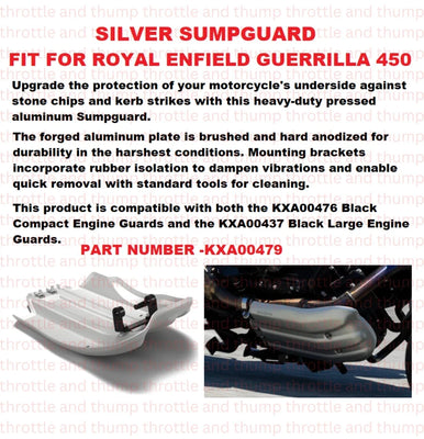 Silver Sumpguard fit for Royal Enfield Guerrilla 450